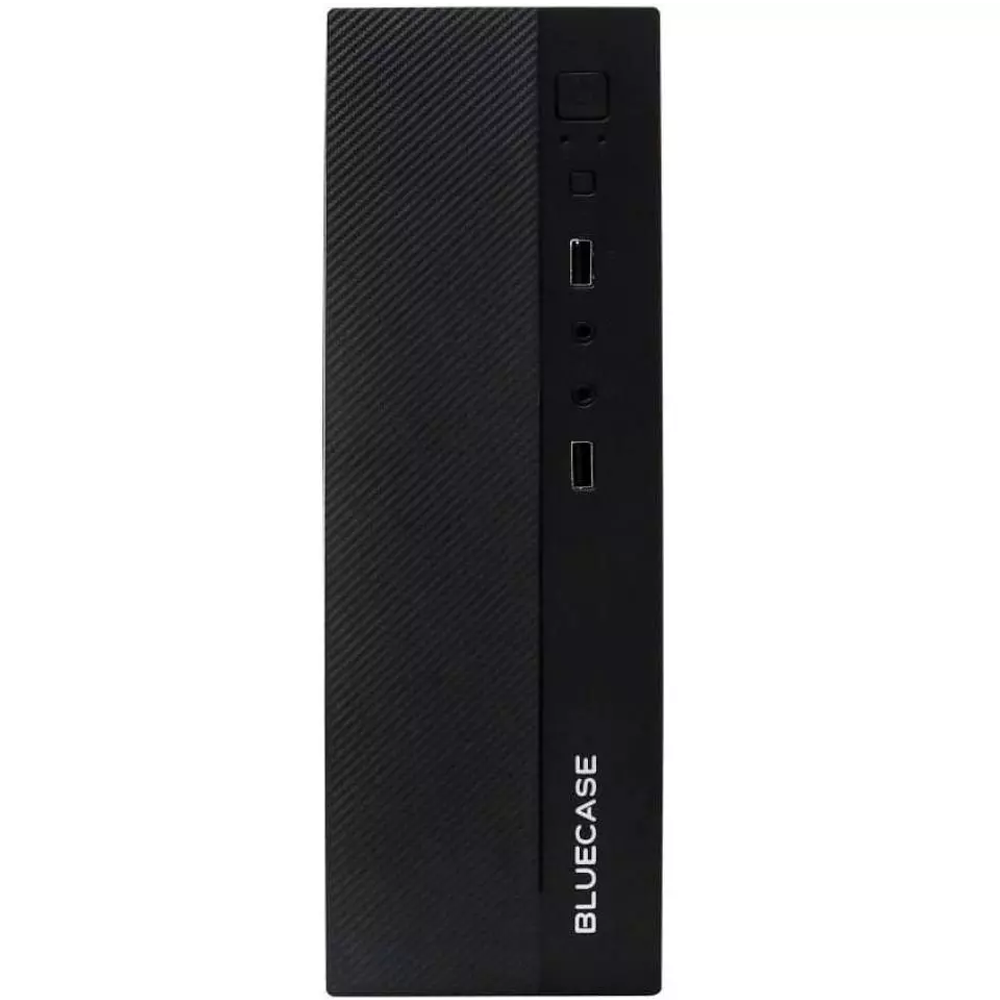 Micro Gabinete ATX Slim Com Fonte 200W BG-2000 PRETO Bluecase- USB / Vertical e Horizontal  / MINI-ITX